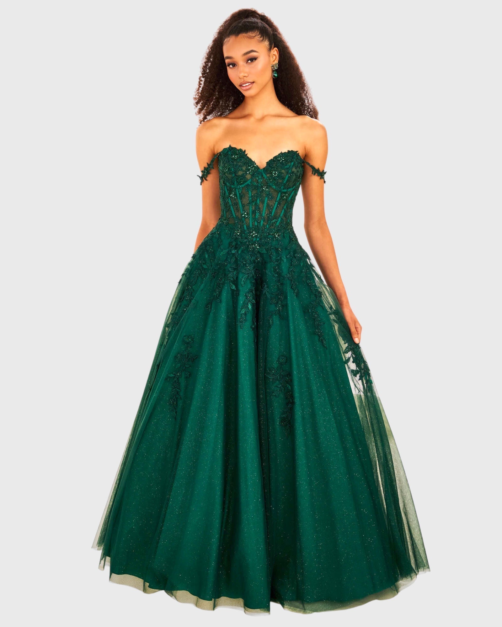 strapless open back dress BABARONI Tulle Dusty Blue Prom Dresses A-line Sweetheart Sleeveless Pleated  Beaded