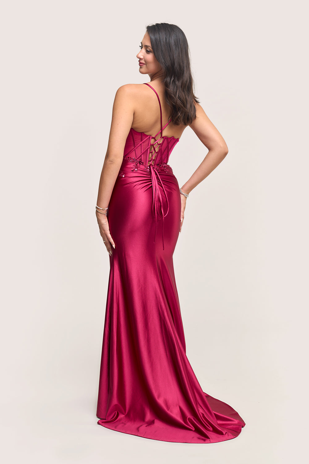 Cosmic Fitted Satin Prom Dress 2027 | Proms & Beyond